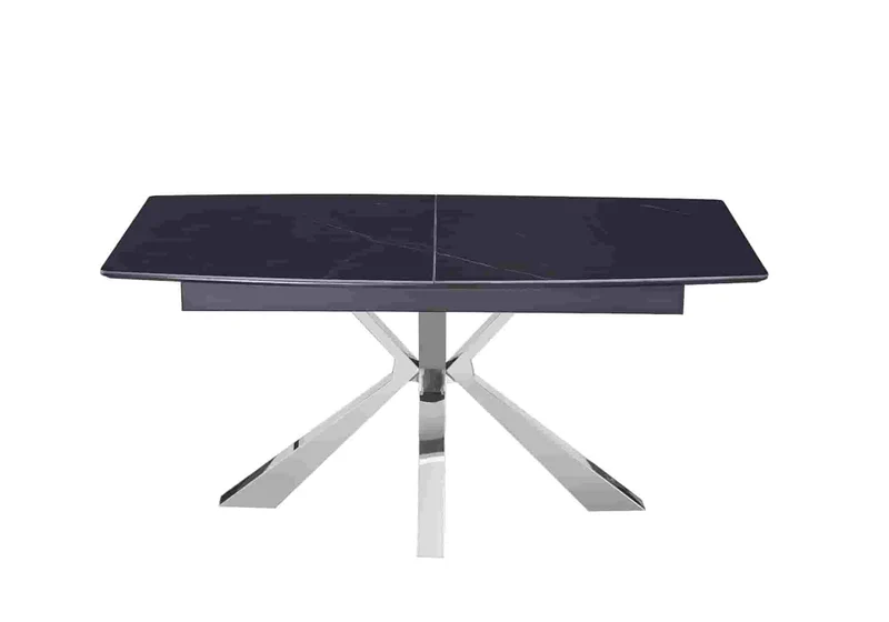 Table extensible céramique chromé marbre noir - Urso