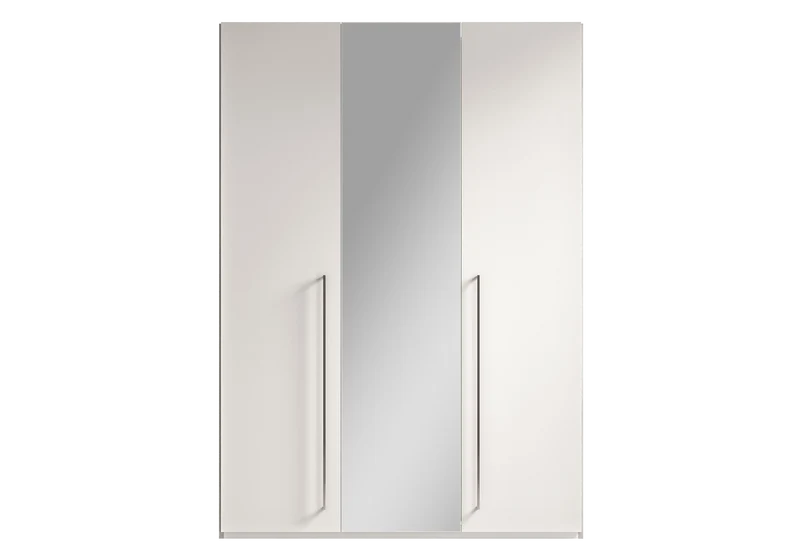 Armoire 3 portes miroir blanc béton – Treviso
