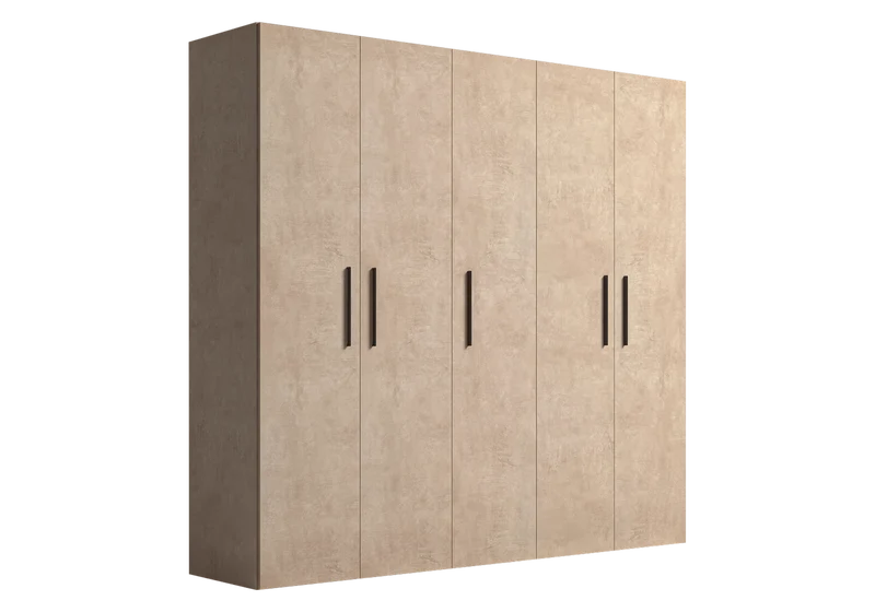 Armoire 5 portes design italien effet pierre - Dune