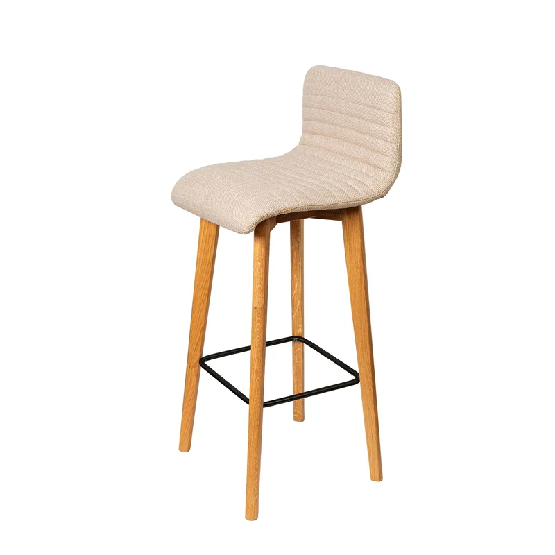 Chaise snack tissu écru
