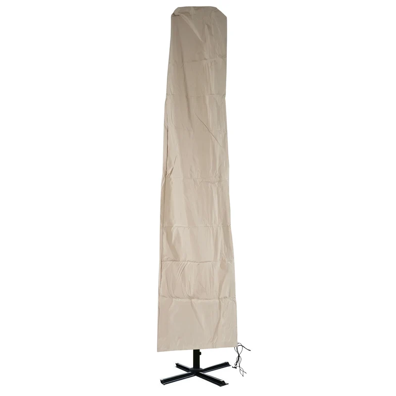 House de protection pour parasol jusqu'à 3,5 m avec fermeture éclair crème 04_0002810