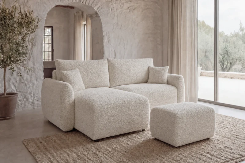 DUO ELIO ANGLE MINI - Tissu bouclette
