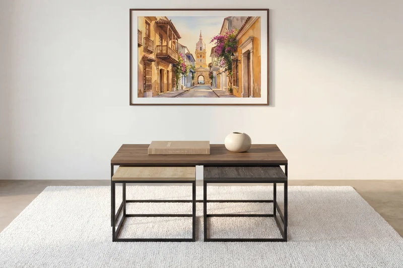 TRIO OPAL - TABLE BASSE