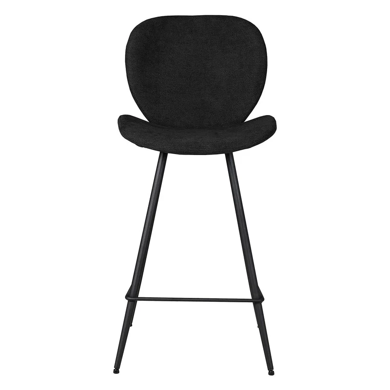 Chaise snack tissu noir