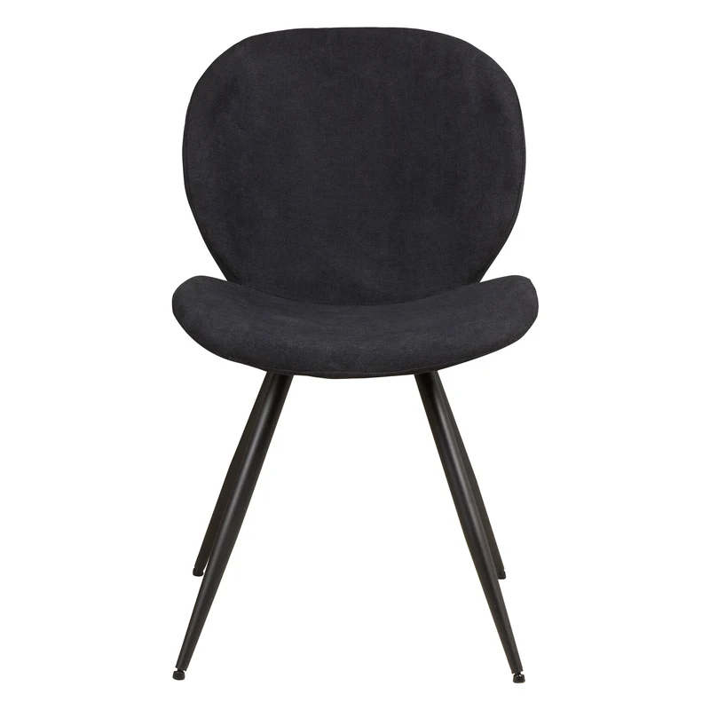 Chaise repas tissu noir