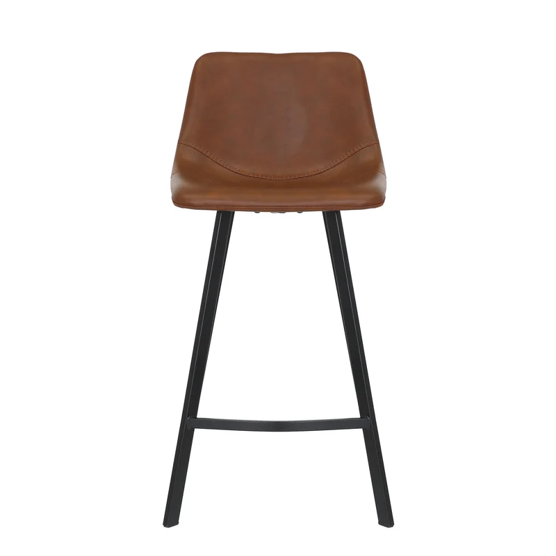 Chaise snack PU cognac