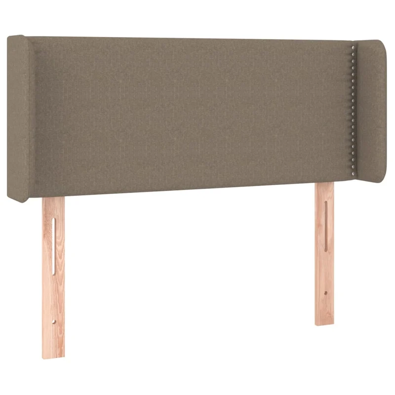Tête de lit accessoire couchage chambre à coucher meuble à LED 93 x 16 x 78/88 cm tissu taupe TDL0200333