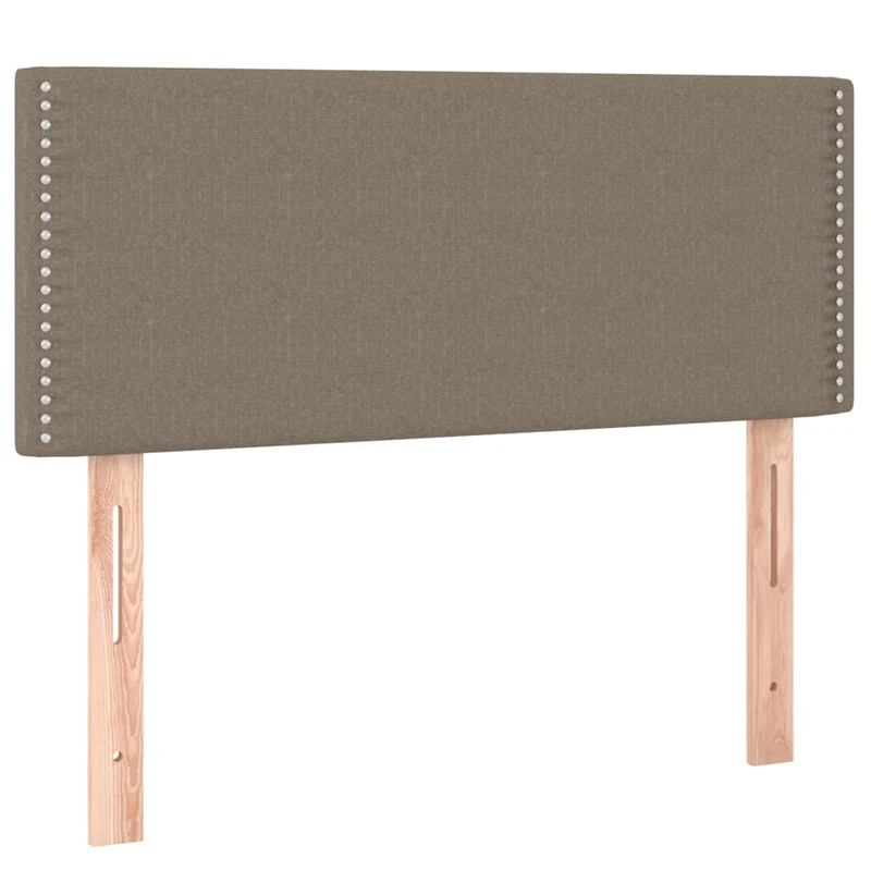 Tête de lit accessoire couchage chambre à coucher meuble à LED 90 x 5 x 78/88 cm tissu taupe TDL0200347