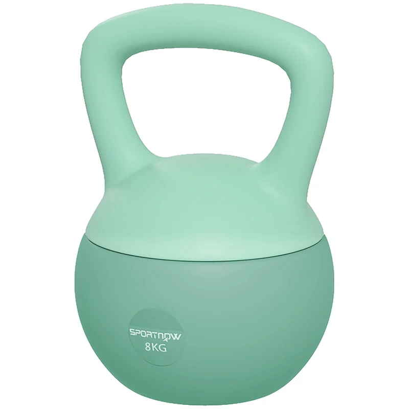 Cloche russe musculation 19 x 19 x 28 cm prise antidérapante base plate stable design contemporain en plastique vert 21_0006847