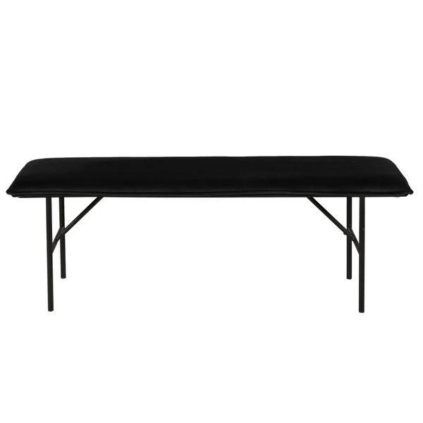 Banc velours noir