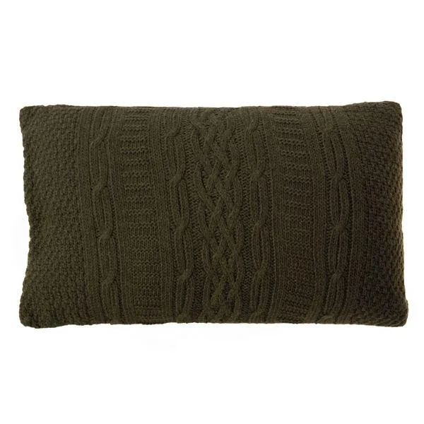 Coussin 30 x 50 cm kaki Eden