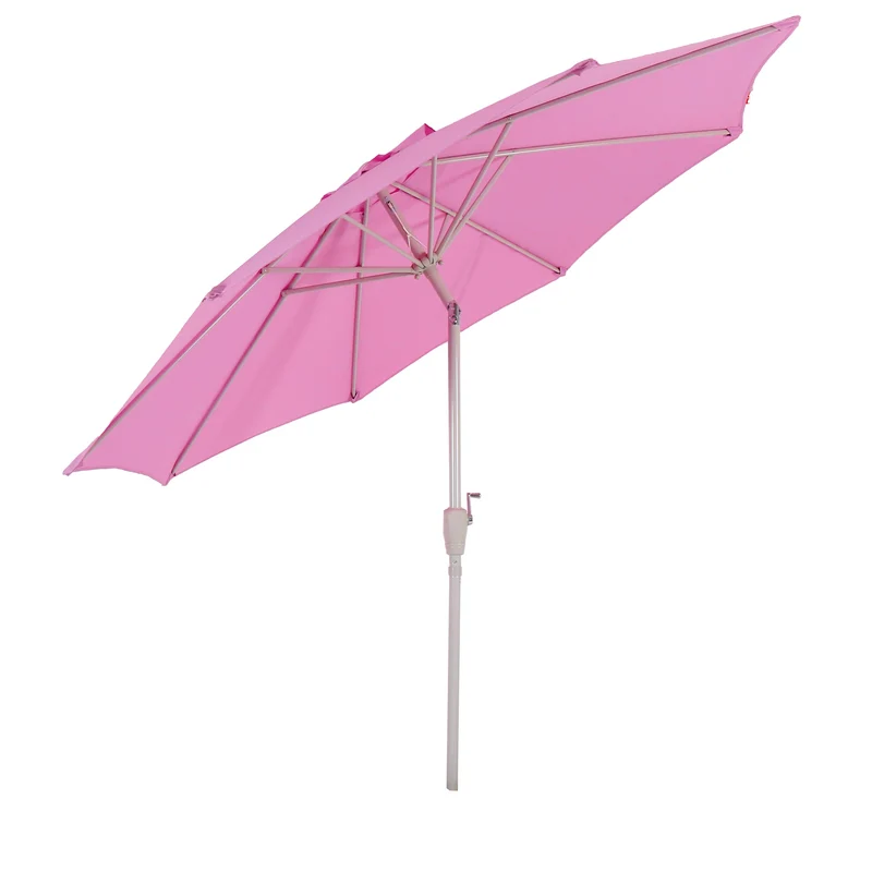 Parasol de jardin Ø 3m inclinable polyester/aluminium 5kg lilas 04_0003887
