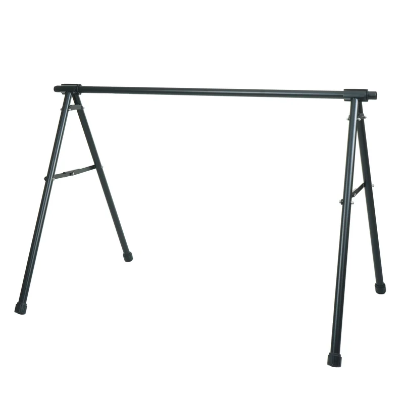 Support de vélo pratique et mobile pour 10 vélos 114 x 170 x 114 cm utilisation intérieure extérieure en acier noir 04_0010273