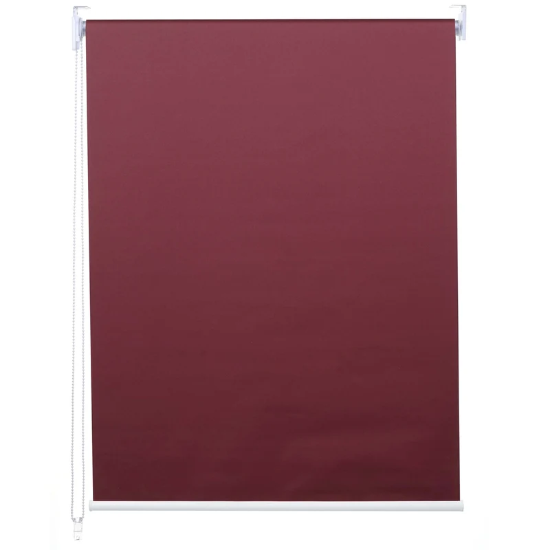 Store enrouleur de fenêtre occultant protection solaire store à tirage latéral 70x160cm opaque bordeaux 04_0004600