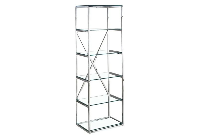 Étagère design chromé verre - Lexa