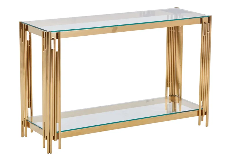 Console dorée verre - Eve