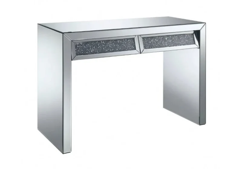 Console coiffeuse miroir cristaux - Ava