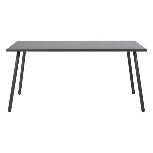 Table repas outdoor métal anthracite