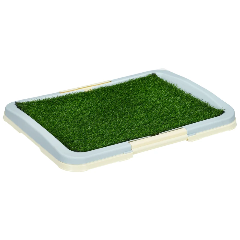 Toilette pour chien litière portable 63 x 48,5 cm nettoyage facile antidérapant éducative épuré contemporain en PP vert 21_0007522