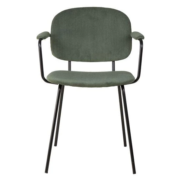 Fauteuil velours côtelé vert sapin
