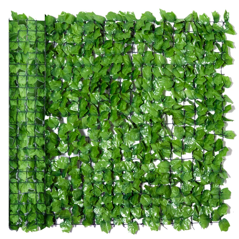 Haie artificielle brise-vue 300 x 100 cm intimité optimale facile à installer décoratif tendance en polyéthylène vert 21_0003931
