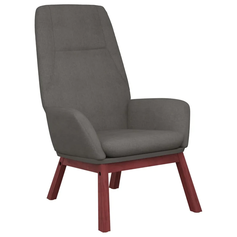 Fauteuil lounge chaise de canapé design moderne en tissu gris clair DEC026669