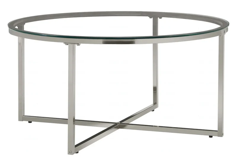 Table basse ronde en verre trempé - Gala