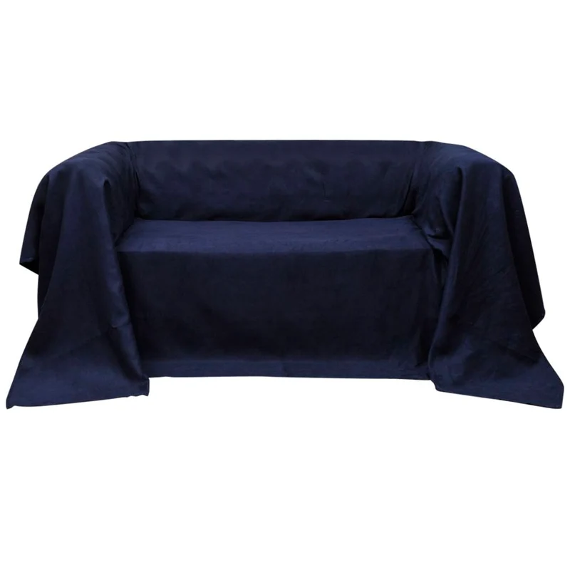 Housse Micro-suède de canapé Blue marine 270 x 350 cm DEC022316