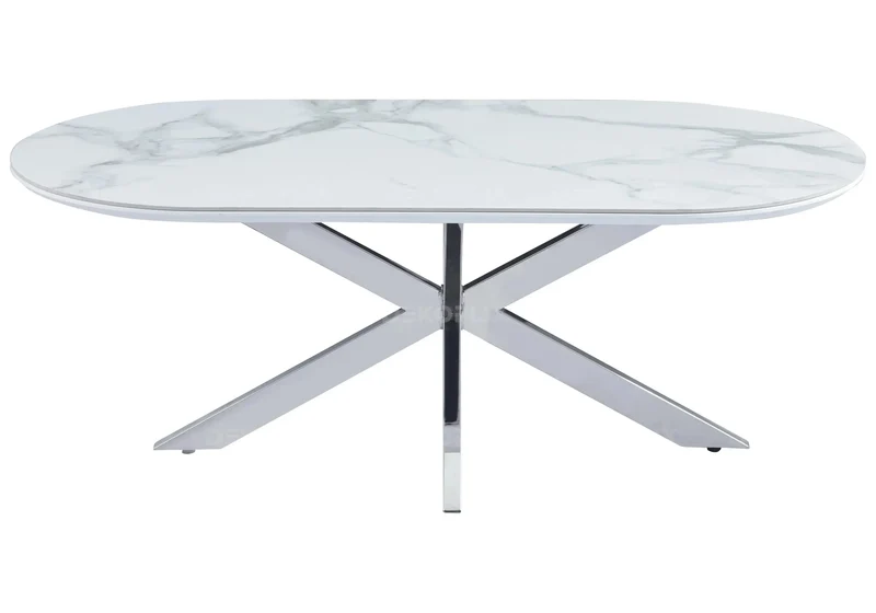 Table basse céramique marbre blanc - Ruis
