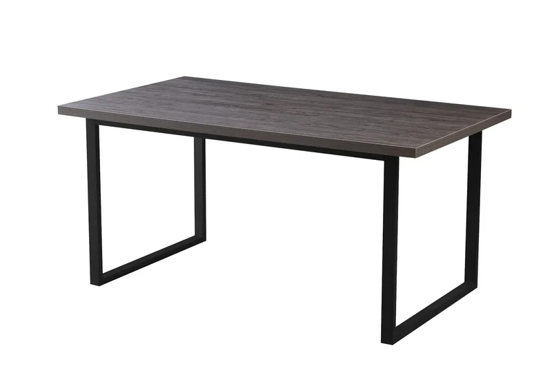 Table à manger noir bois gris - Nour