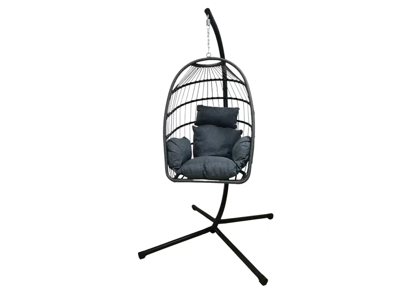 Fauteuil suspendu anthracite - Daria