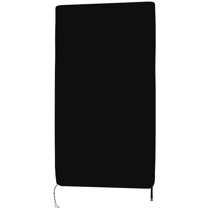 Housse table de tennis de table intérieur et extérieur 275 x 153 x 5 cm imperméable anti-uv épuré en polyéthylène noir 21_0006652