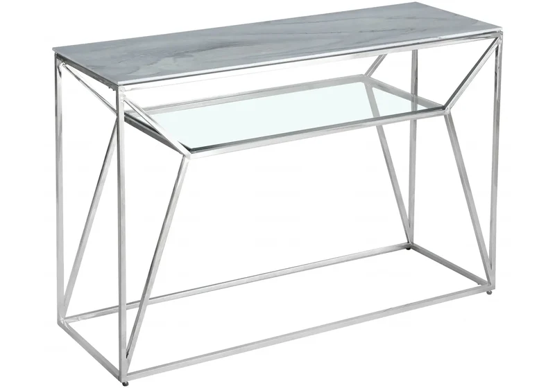 Console design marbre blanc - Sybel