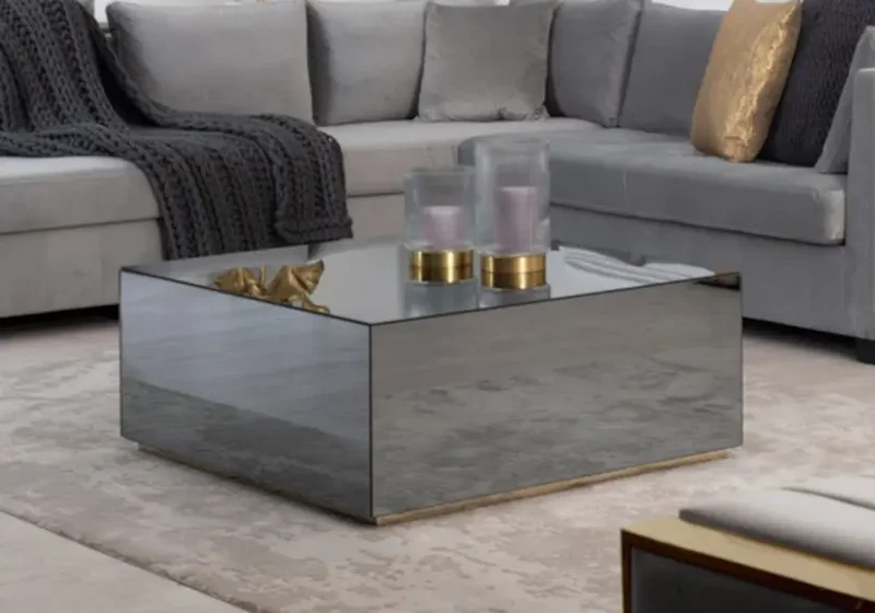 Table basse miroir fumé - Sira