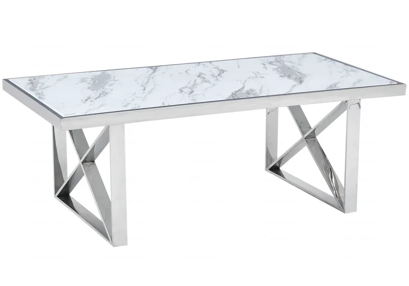 Table basse marbre blanc - Clara