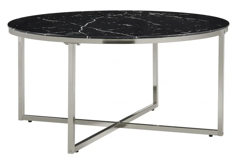 Table basse ronde marbre noir - Gala