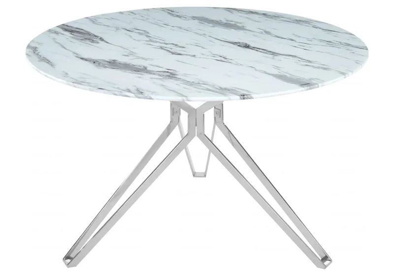 Table ronde marbre blanc - Iva