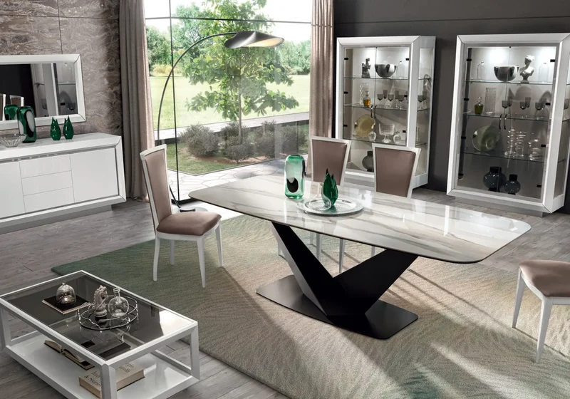 Salle à manger blanche design PURA