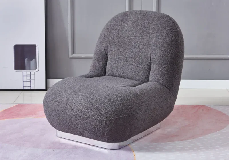 Fauteuil lounge gris - Pacha
