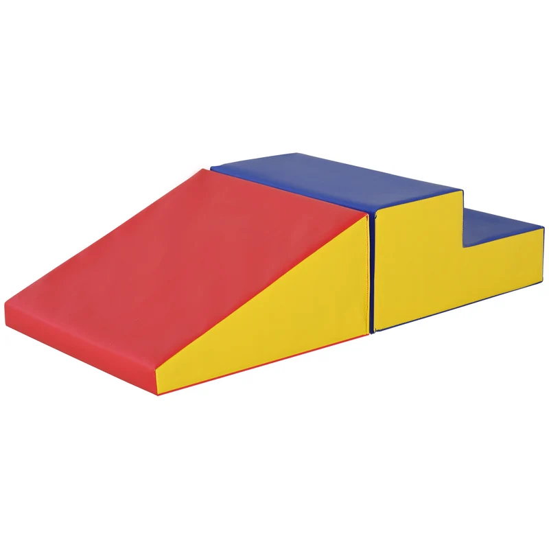 Parcours motricité bébé blocs d'escalade 50 x 50 x 25 cm stimule motricité sans montage design épuré en mousse rouge 21_0000711