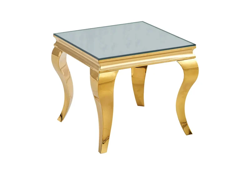 Bout de canapé design miroir or - Neo