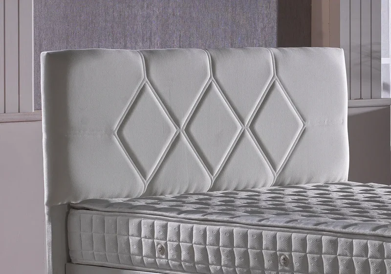 Tête de lit matelassé blanc HILTON