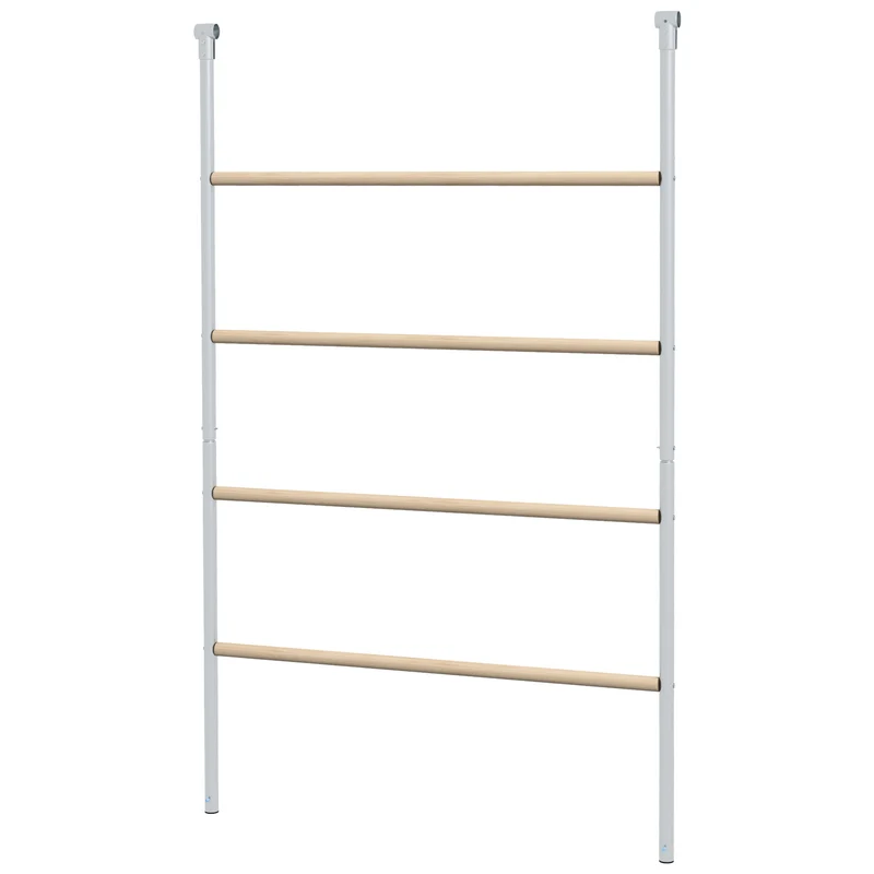 Perchoir échelle poulailler 140 x 86 x 2.5 cm 4 niveaux pour 6 poules gain de place confort rustique en bois naturel 21_0007973
