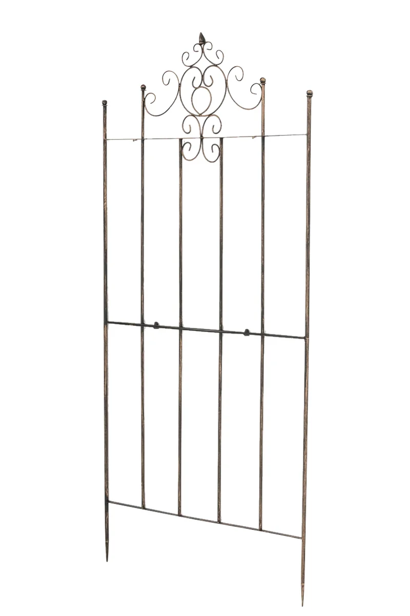 Treillis support pour plantes grimpantes métal bronze 10_0003896