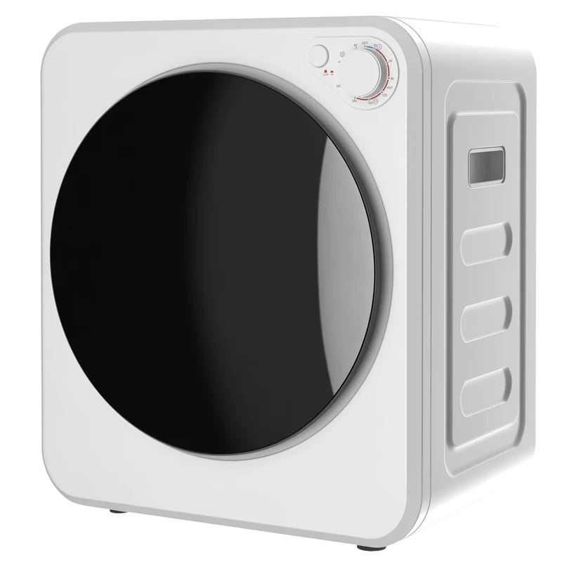 Sèche-linge à évacuation 48 x 44 x 57 cm 5 programmes désinfection 60 °c salle de bain moderne en acier inoxydable blanc 21_0007097