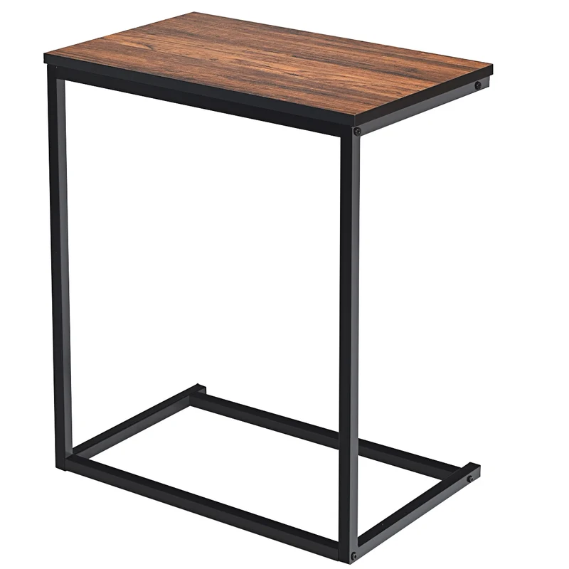 Table d’appoint table basse table pour ordinateur pc bout de canapé marron 20_0001210