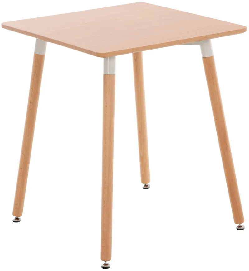 Table de cuisine design simple 60x60x70 cm en MDF nature 10_0005530