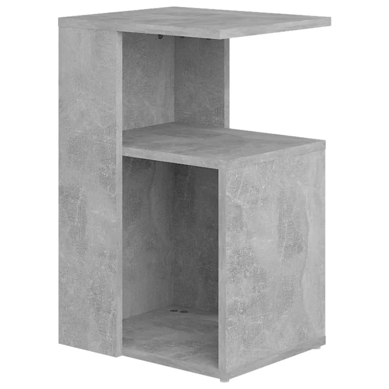 Table d'appoint bout de canapé 36 x 30 x 56 cm bois d’ingénierie gris DEC032449