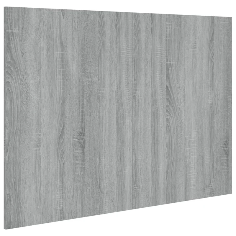 Tête de lit accessoire couchage chambre à coucher meuble 120 x 1,5 x 80 cm MDF gris TDL0202018