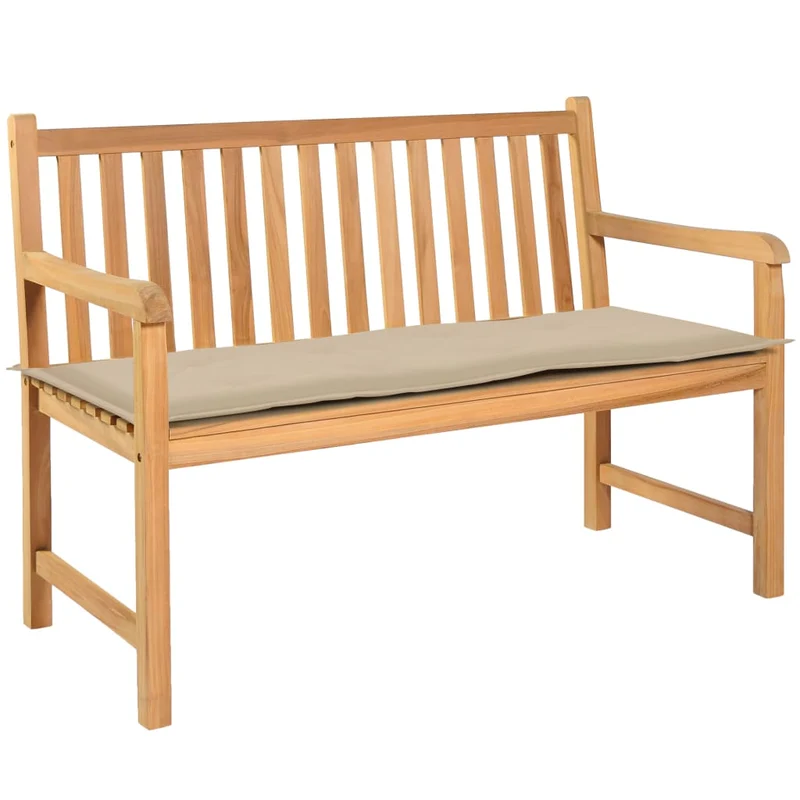 Coussin de banc de jardin Beige 150 x 50 x 3 cm DEC021755
